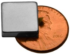 1/2" x 1/2" x 1/8" Block Magnets - Adhesive Backed - Neodymium Magnets