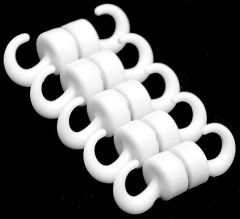 Mini Hook Pin Magnets - White - Neodymium 