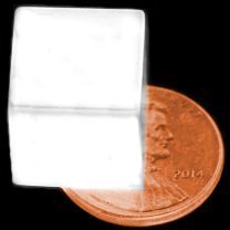 1/2" x 1/2" x 1/2" Cubes - Plastic Coated - White - Neodymium Magnet