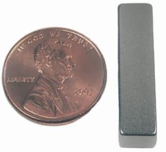 1" x 1/4" x 1/4" Block - Neodymium Magnet