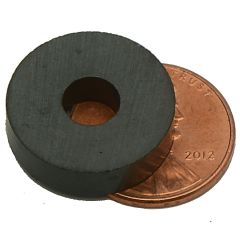 3/4"OD X 1/4"ID X 3/16" thick Ceramic Ring- Ceramic/Ferrite Magnet