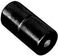 4mm x 4mm Cylinders - Magnetic Jewelry Clasps - Black Epoxy