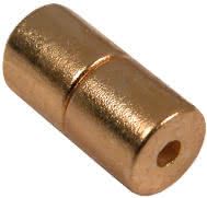 4mm x 4mm Cylinders - Magnetic Jewelry Clasps - Gold