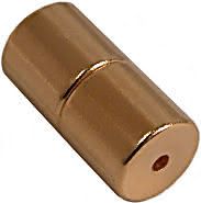 6mm x 6mm Cylinders - Magnetic Jewelry Clasps - Gold