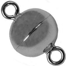 Ball - Magnetic Jewelry Clasps - Silver
