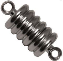 Ribbed - Magnetic Jewelry Clasps - Silver