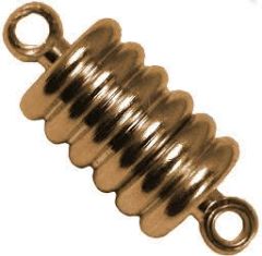 Ribbed - Magnetic Jewelry Clasps - Gold