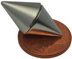 1/2" x 1/2" Cones - Neodymium Magnet
