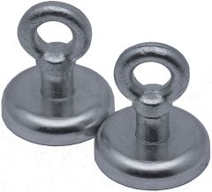 2 EYE BOLT Neodymium Hook Magnets - each holds 50 lbs