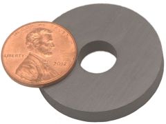 32mm OD X 9.5mm ID x 4.75mm Thick Ceramic Ring - Ceramic/Ferrite Magnet
