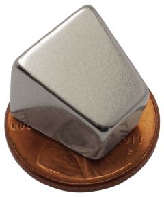 1/2" x 5/16" x 1/2" Tapered Block/Wedge - Neodymium Magnet