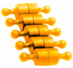 Magnet Pins - Solid - Small - Orange - Neodymium 