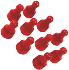 Magnet Pins - Solid - Red - Neodymium 