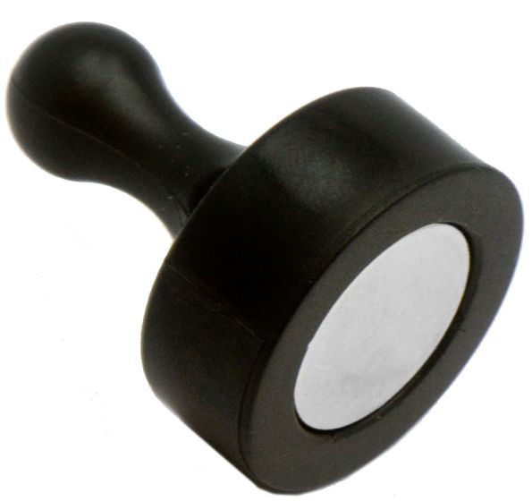 Apex Magnets | Magnet Pin - Solid - Jumbo Black - Neodymium